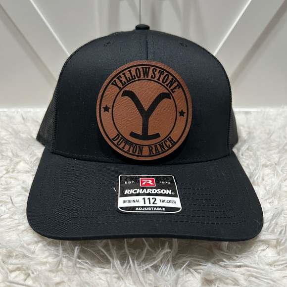 Yellowstone laser engraved Richardson 112 trucker Hat. - Picture 2 of 2